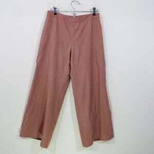 RALPH LAUREN Black Label Women’s 8 Wide‎ Leg  Silk Lined Lavender Pants Italy